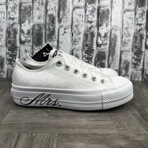 Converse Wedding Chucks A02257C Women size 8 White Lace Causal Sneaker